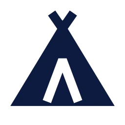 Tent icon, Sharp Solid style