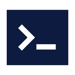 Terminal icon, Sharp Solid style