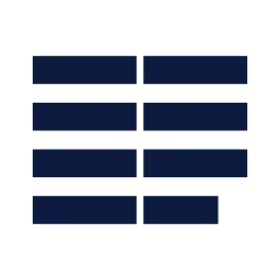 Text columns icon, Sharp Solid style