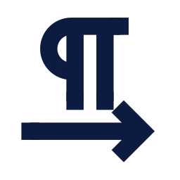 Text direction ltr icon, Sharp Solid style