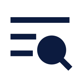 Text search icon, Sharp Solid style
