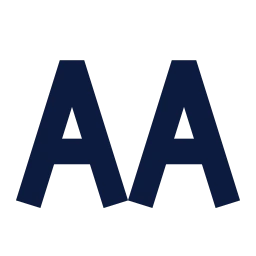 Text uppercase icon, Sharp Solid style