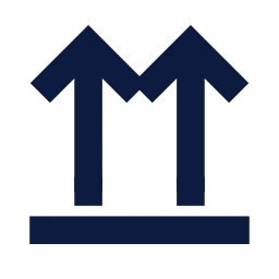 This side up icon, Sharp Solid style