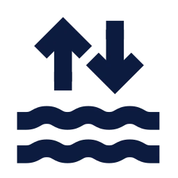 Tide icon, Sharp Solid style