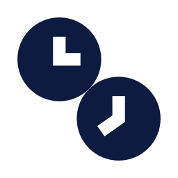 Time zones icon, Sharp Solid style