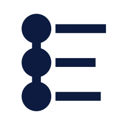 Timeline vertical icon, Sharp Solid style