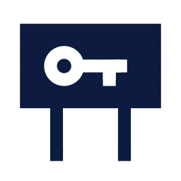 To let board icon, Sharp Solid style