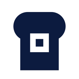 Toast icon, Sharp Solid style