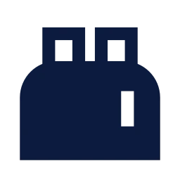 Toaster icon, Sharp Solid style
