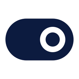 Toggle on icon, Sharp Solid style