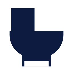 Toilet icon, Sharp Solid style