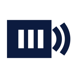 Toll tag icon, Sharp Solid style