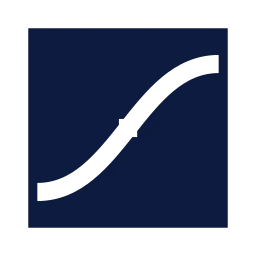 Tone curve icon, Sharp Solid style