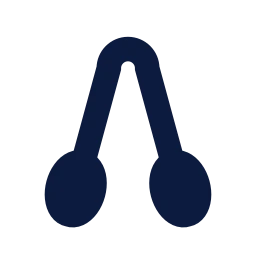 Tongs icon, Sharp Solid style