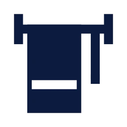Towel icon, Sharp Solid style