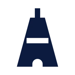 Tower lattice icon, Sharp Solid style