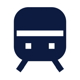 Train icon, Sharp Solid style