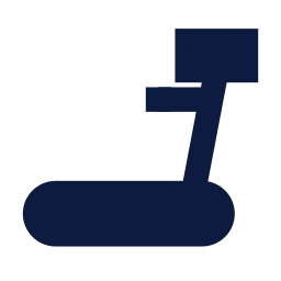 Treadmill icon, Sharp Solid style