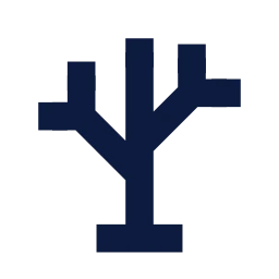 Tree bare icon, Sharp Solid style