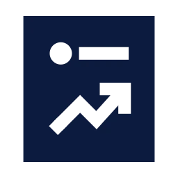 Trending post icon, Sharp Solid style