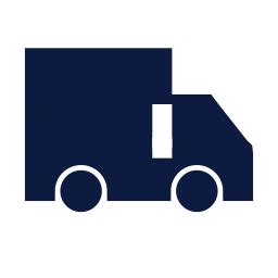 Truck icon, Sharp Solid style