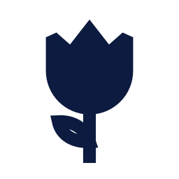 Tulip icon, Sharp Solid style
