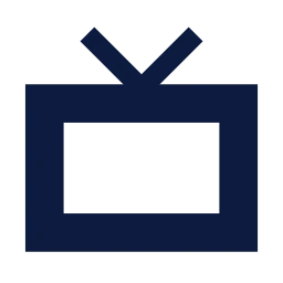 Tv icon, Sharp Solid style