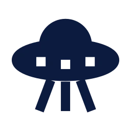 Ufo icon, Sharp Solid style