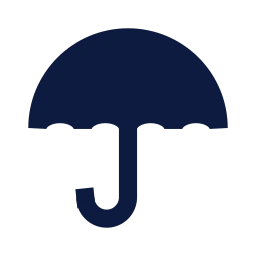 Umbrella icon, Sharp Solid style