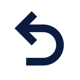 Undo icon, Sharp Solid style
