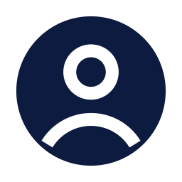 User circle icon, Sharp Solid style