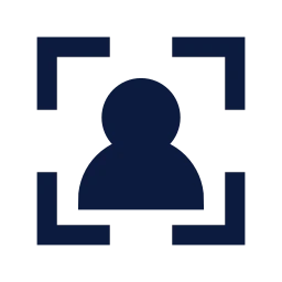 User focus icon, Sharp Solid style