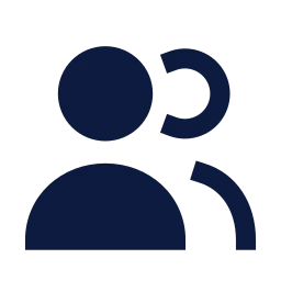 Users icon, Sharp Solid style