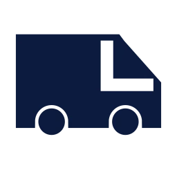 Van icon, Sharp Solid style
