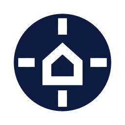 Vastu compass icon, Sharp Solid style