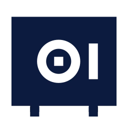 Vault icon, Sharp Solid style