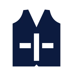 Vest icon, Sharp Solid style