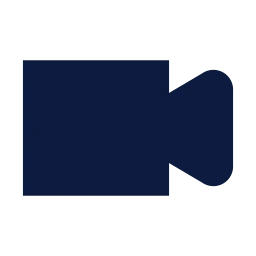 Video camera icon, Sharp Solid style
