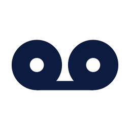 Voicemail icon, Sharp Solid style
