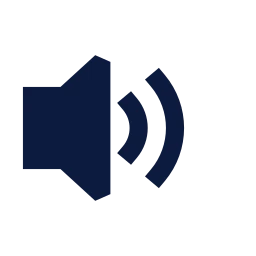 Volume icon, Sharp Solid style