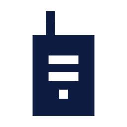 Walkie talkie icon, Sharp Solid style