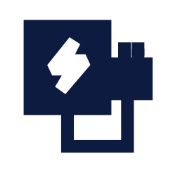 Wall charger icon, Sharp Solid style