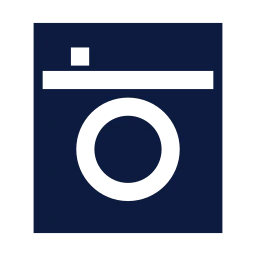 Washing machine icon, Sharp Solid style