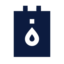 Water heater icon, Sharp Solid style