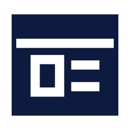 Website icon, Sharp Solid style