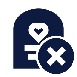 Wedding card x icon, Sharp Solid style
