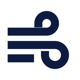 Wind icon, Sharp Solid style