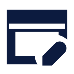 Window edit icon, Sharp Solid style