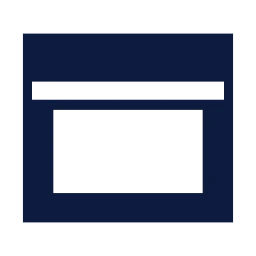 Window icon, Sharp Solid style