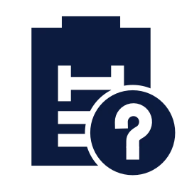 Workout plan question icon, Sharp Solid style